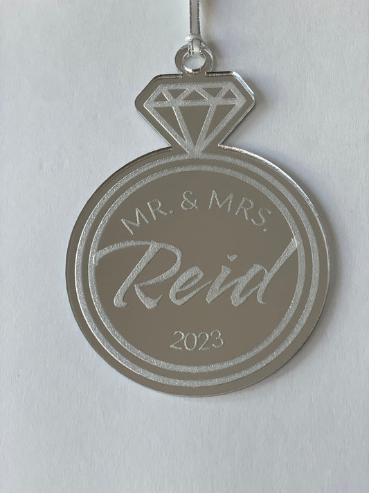 Wedding ring ornament