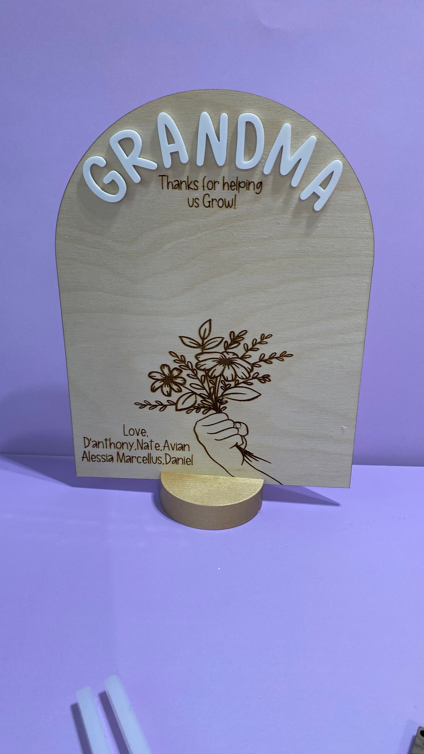 Mothers Day DIY Floral Sign