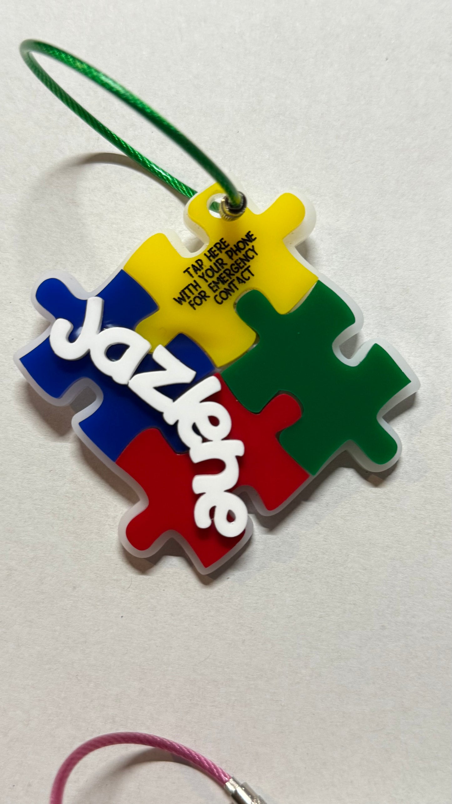 Emergency contact Keychains