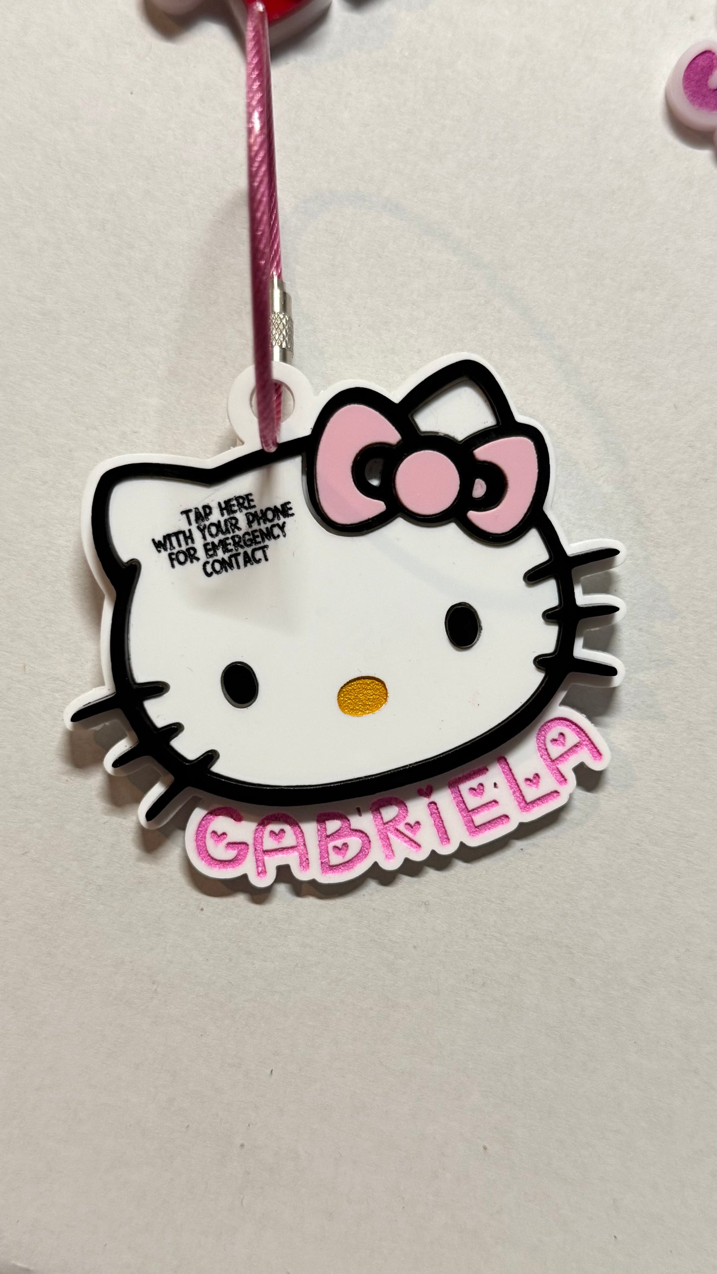 Emergency contact Keychains