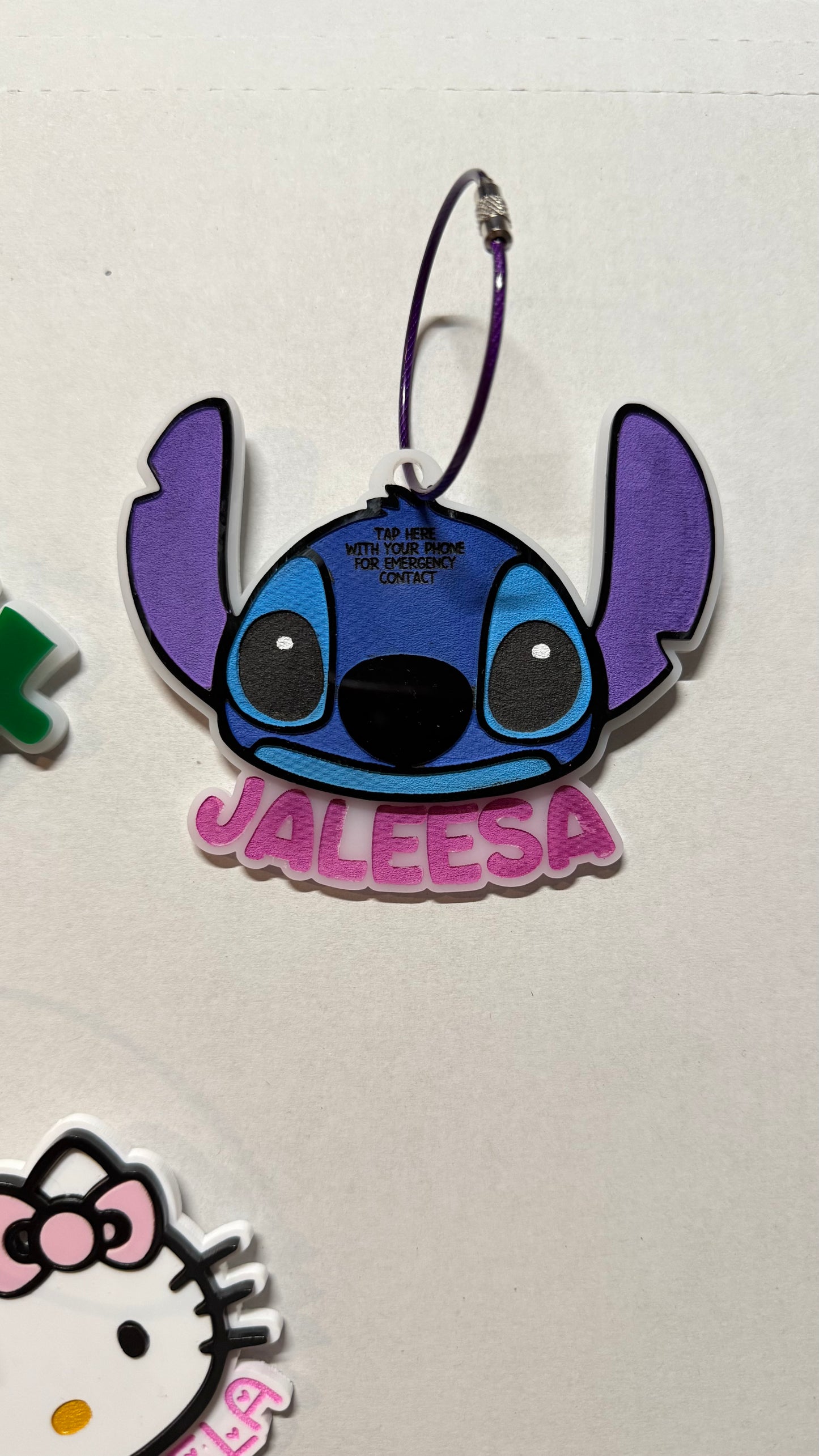 Emergency contact Keychains