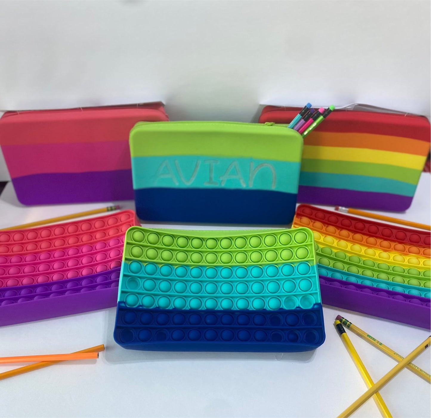 Personalized Pop it pencil case