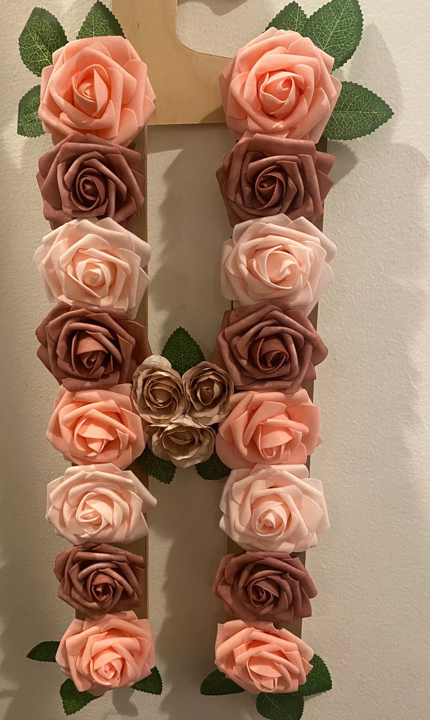 Floral  wooden Letter prop