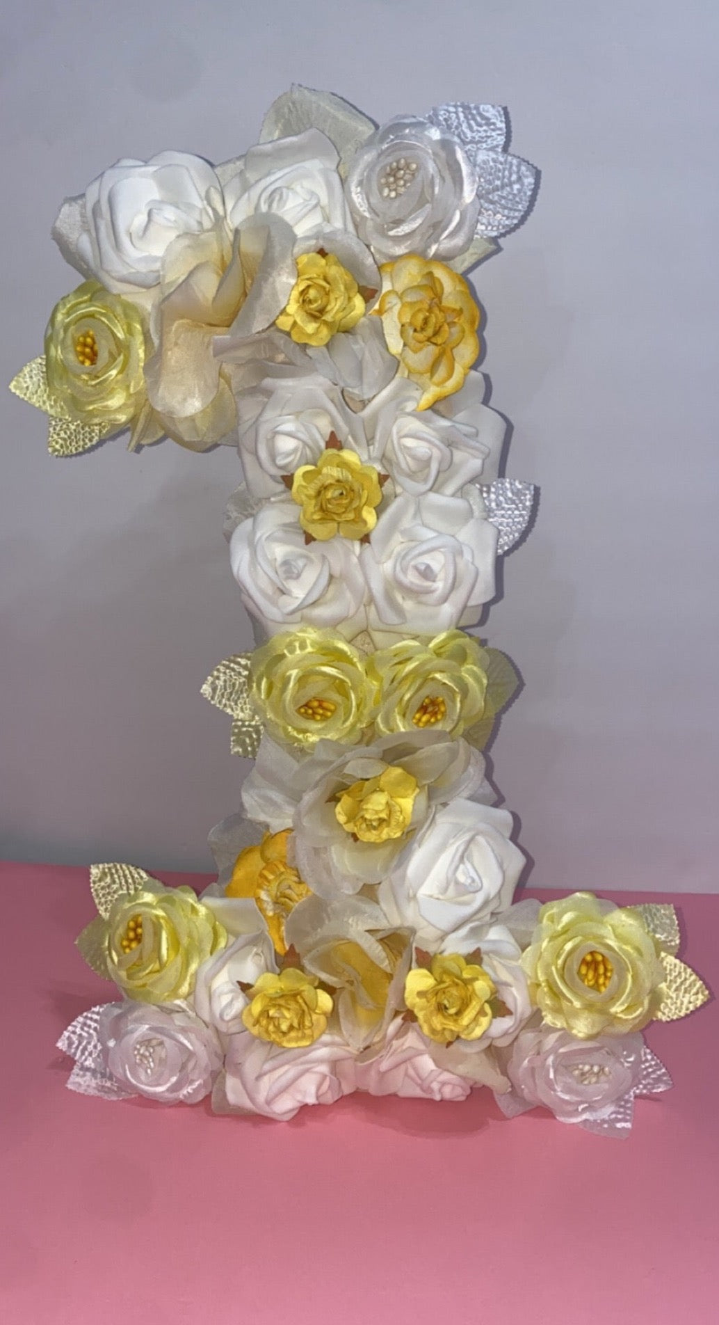 Floral  wooden Letter prop