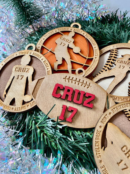 Personalized Sports  ornament
