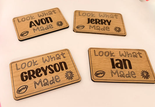 "LOOK WHAT I MADE " FRIDGE MAGNET