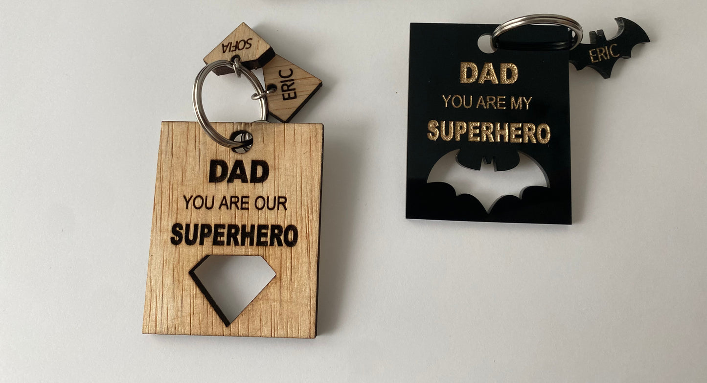 Superhero Keychain