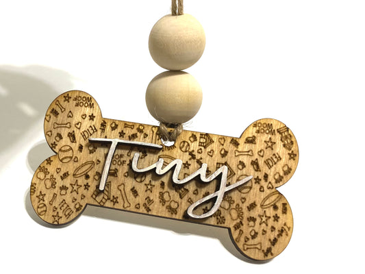 Personalized Bone Ornament