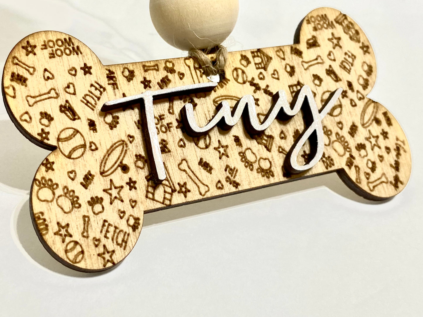 Personalized Bone Ornament