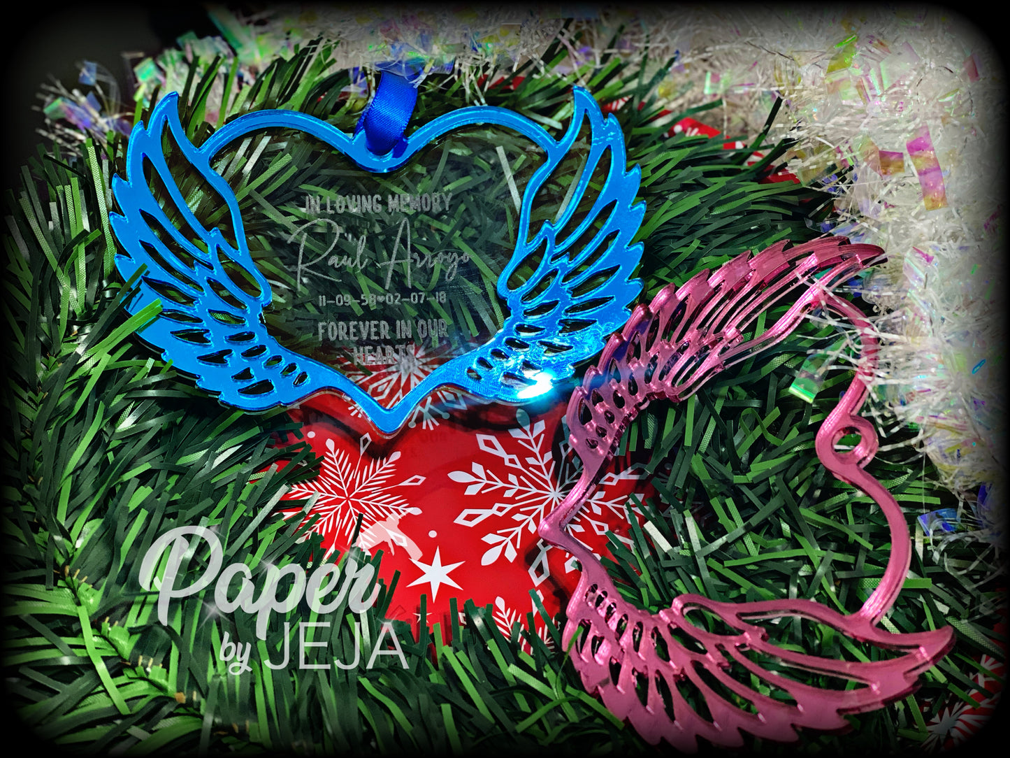 Memorial heart ornament