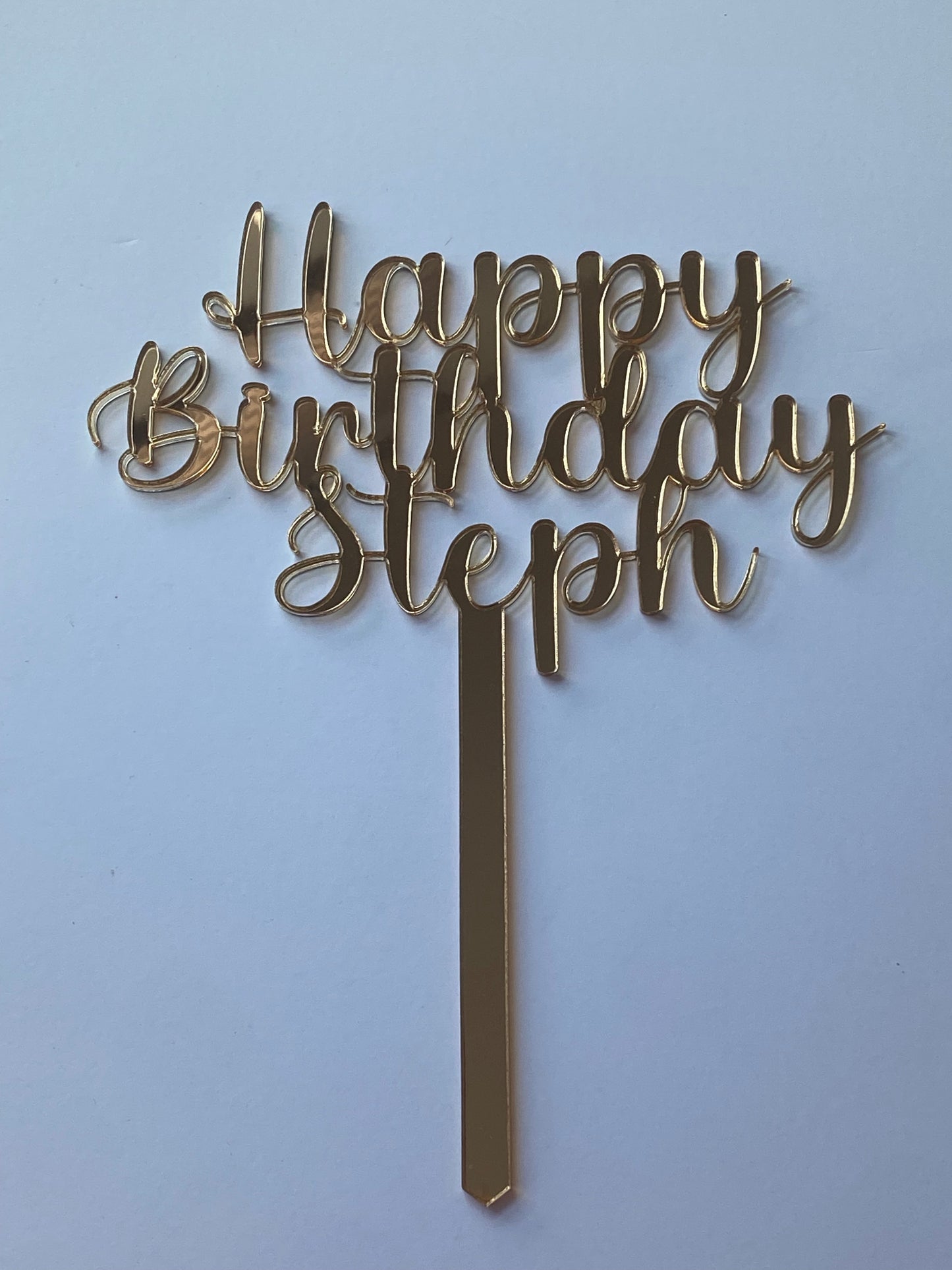 Acrylic cake Topper